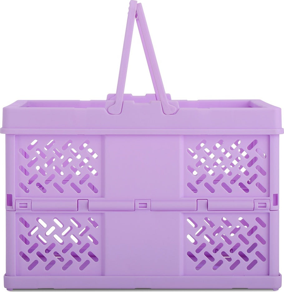 Small Lavender Foldable Storage Crate