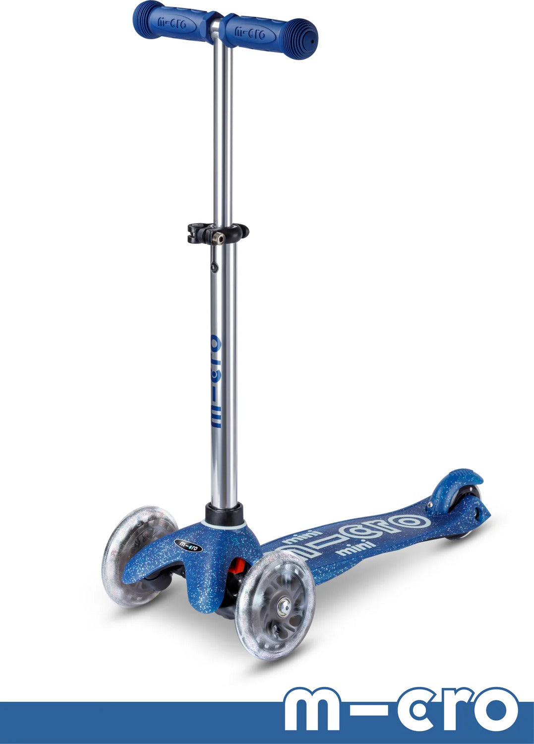 Micro Mini Glitter LED Scooter (Galaxy Navy)