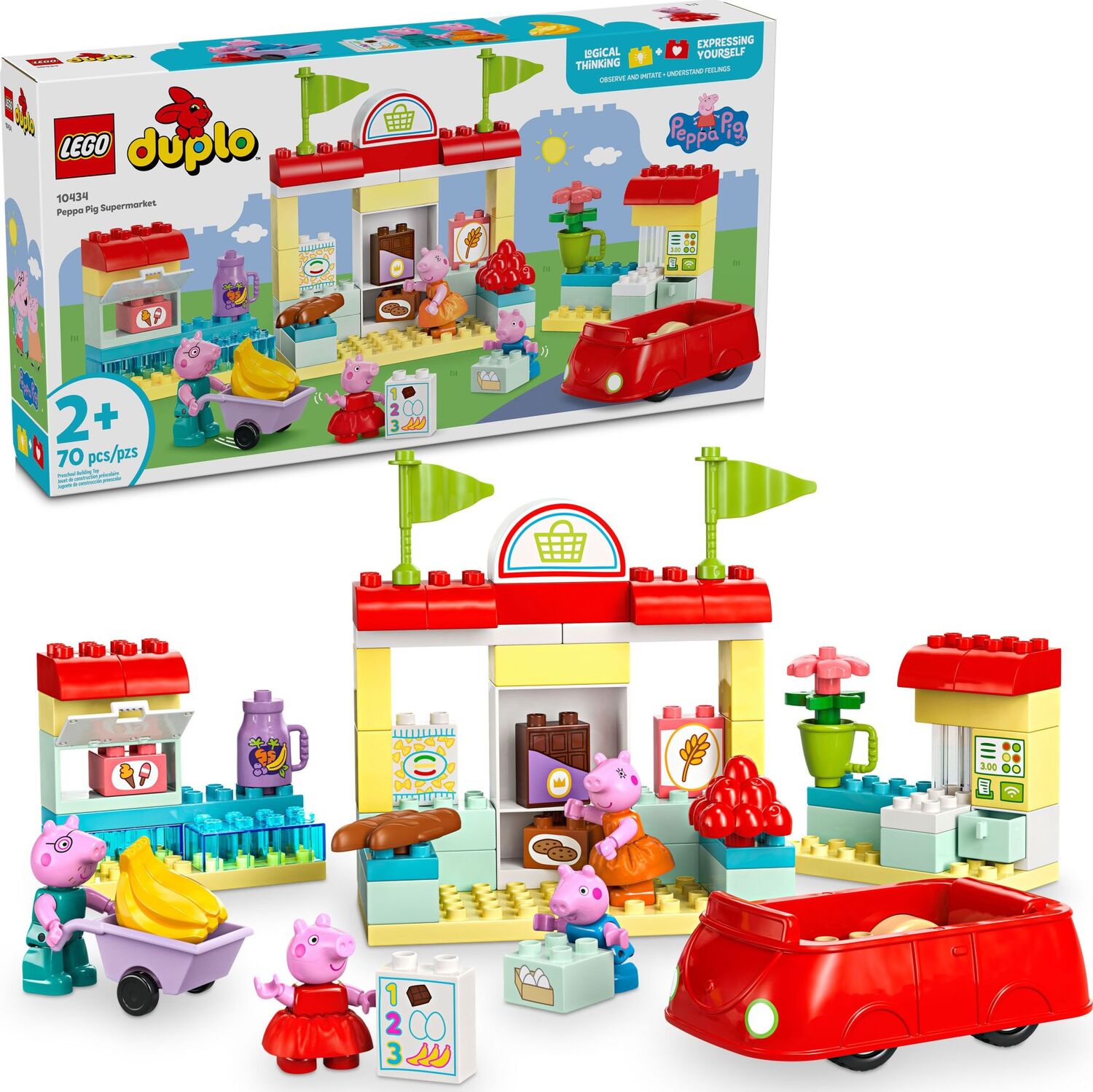 LEGO DUPLO Peppa Pig Supermarket Fun Stuff Toys