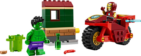 LEGO Super Heroes Marvel: Iron Man with Bike and The Hulk