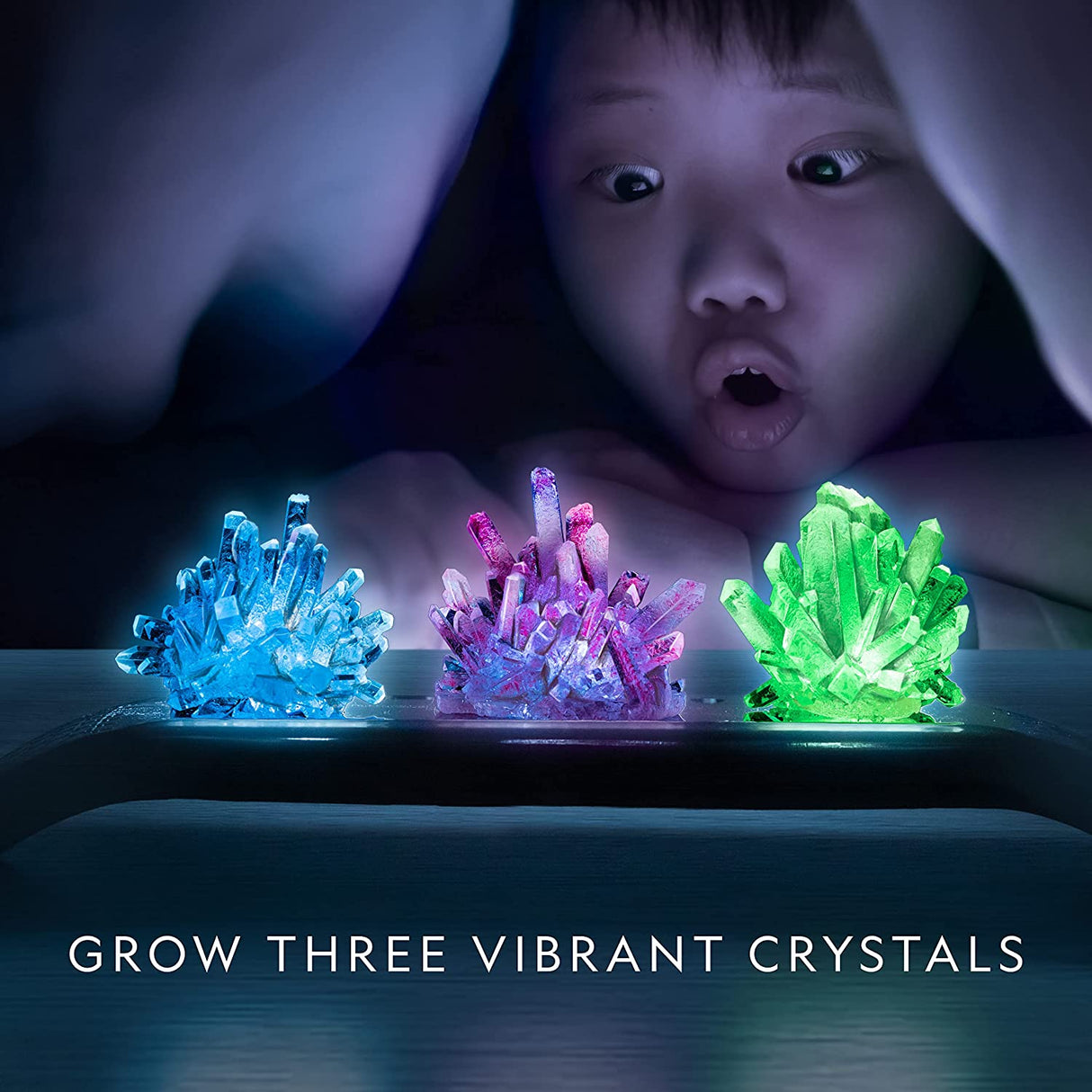 Crystal Lab Light Up Display Blue Marble