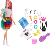 Barbie Leopard Rainbow Hair Doll