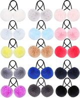 Furry Pompom Hair Ties (assorted)