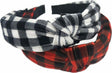 Buffalo Plaid Knot Headbands