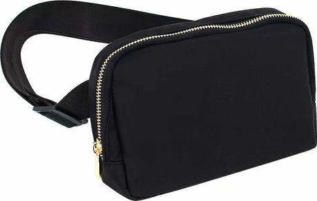 Varsity Black Waist Pack