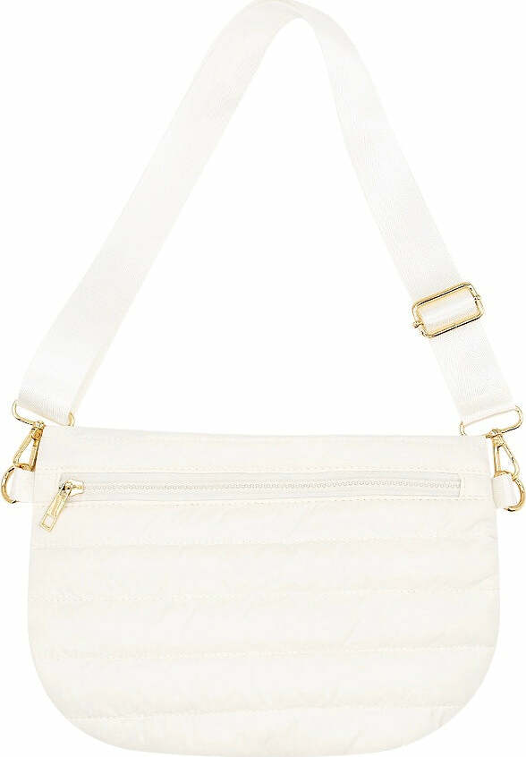 Ivory Crossbody Puffer