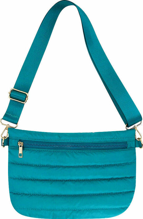 Teal Crossbody Puffer