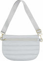 Gray Crossbody Puffer