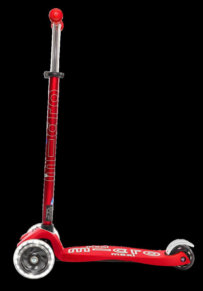 Maxi Deluxe LED Red Scooter