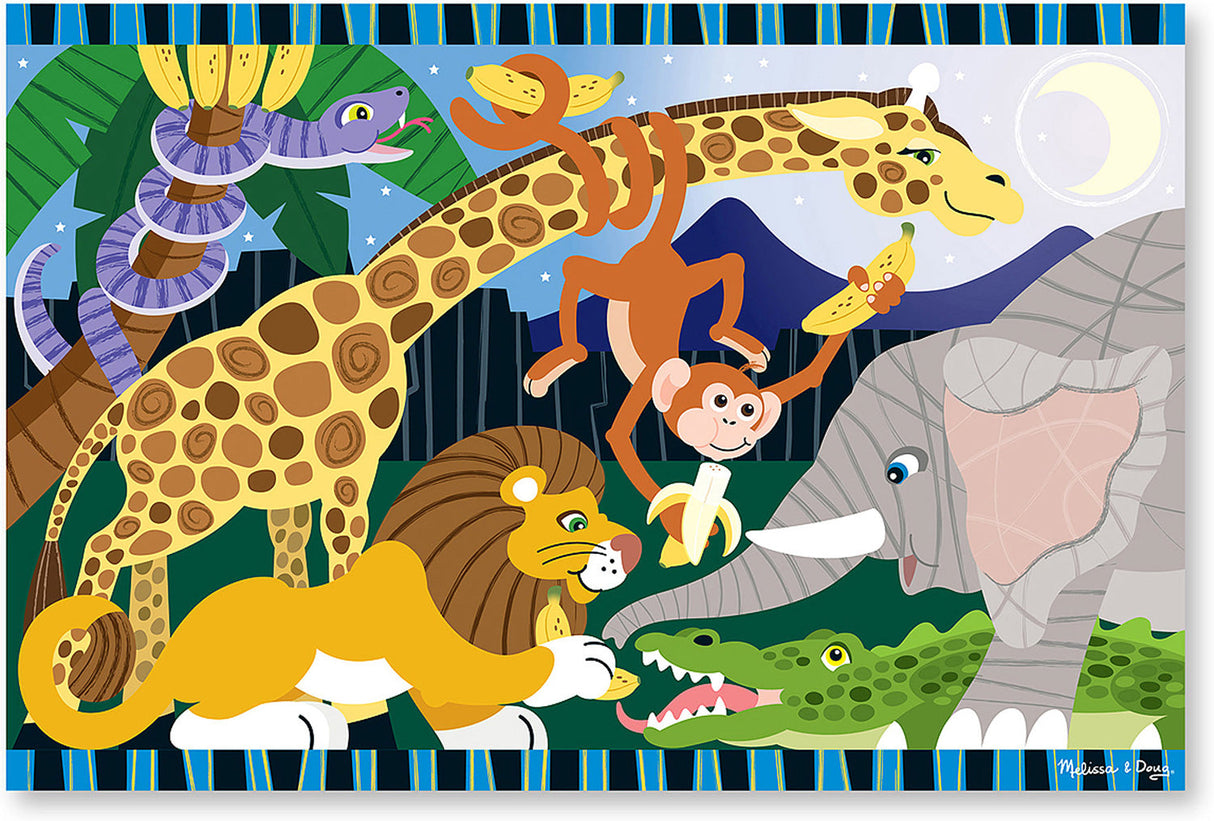 24 pc Safari Social Floor Puzzle
