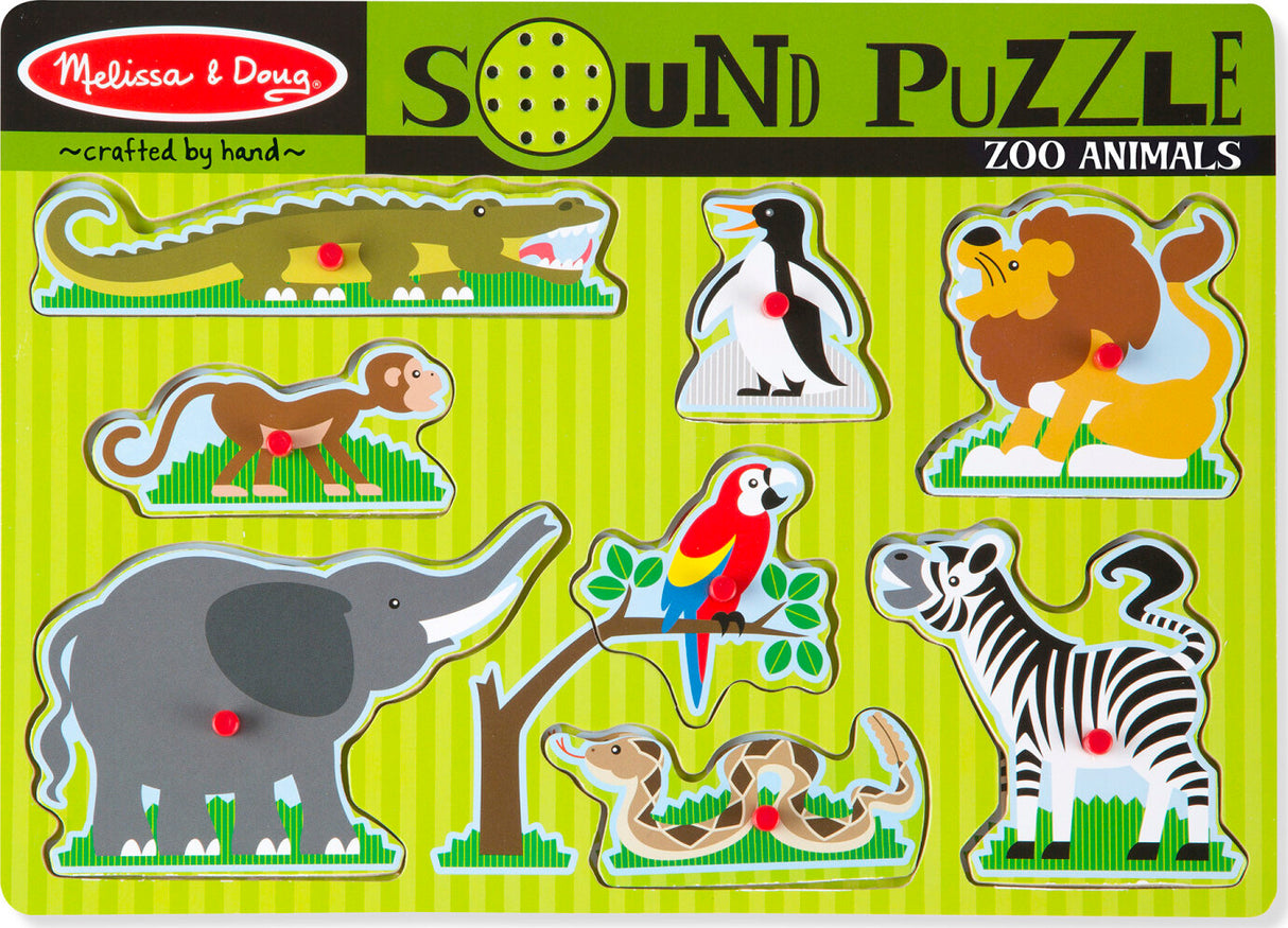 Zoo Animals Sound Puzzle - 8 Pieces