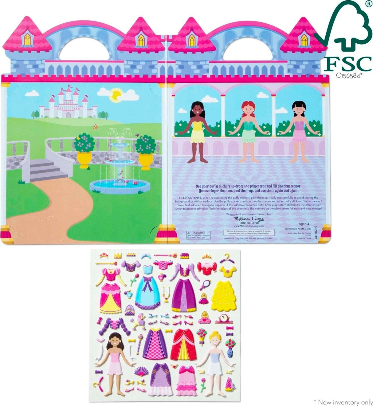 Puffy Sticker Play Set - Princess