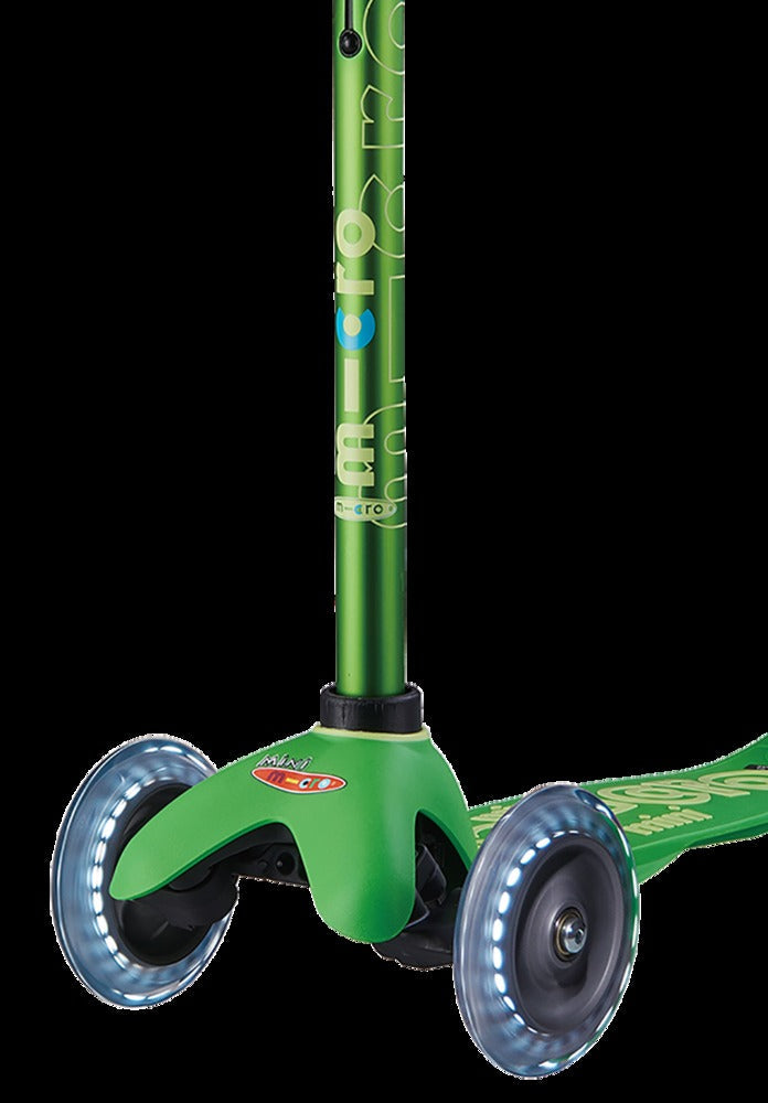 Mini Deluxe LED Green Scooter