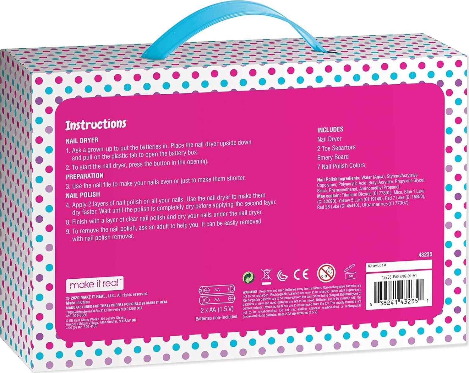 3C4G Nail Studio Set Blue – Fun Stuff Toys
