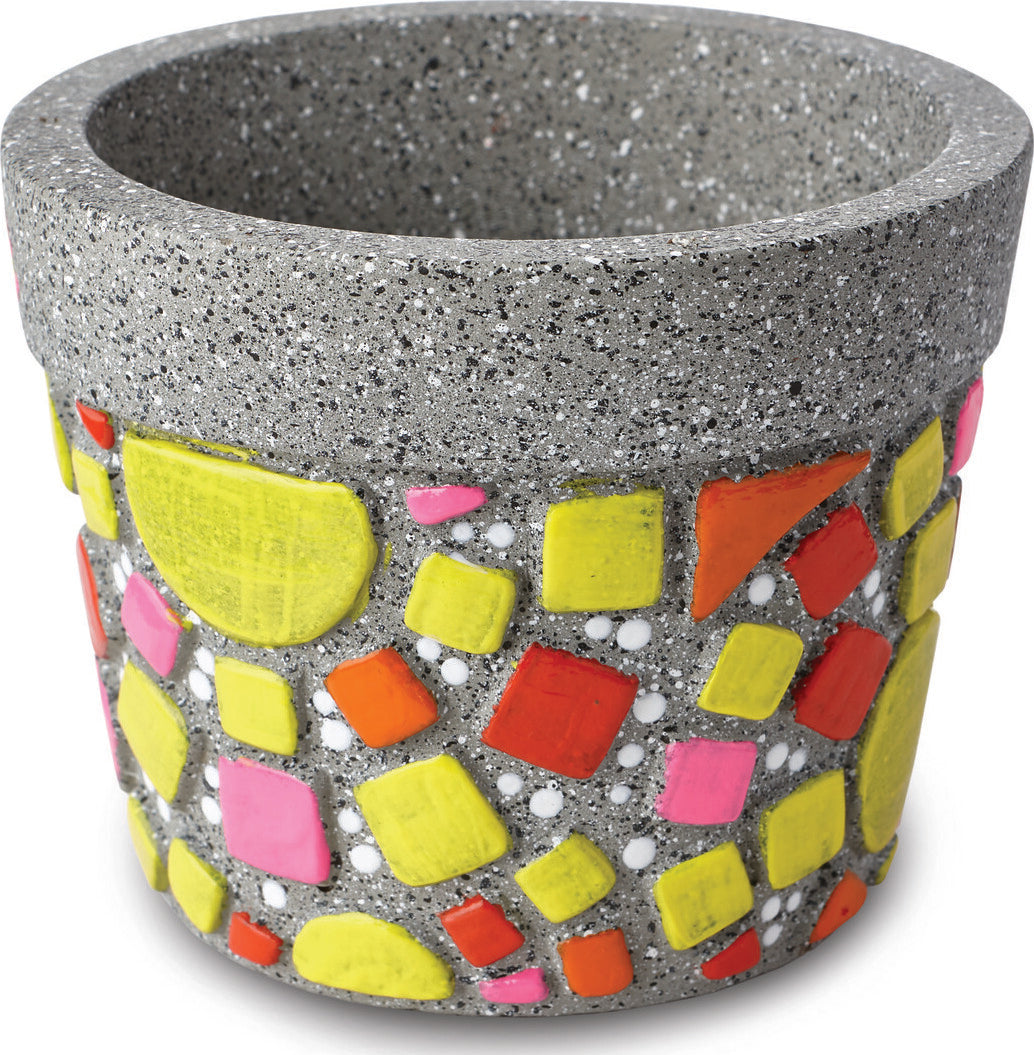 Paint Your Own Stone: ‭Mosaic Flower Pot