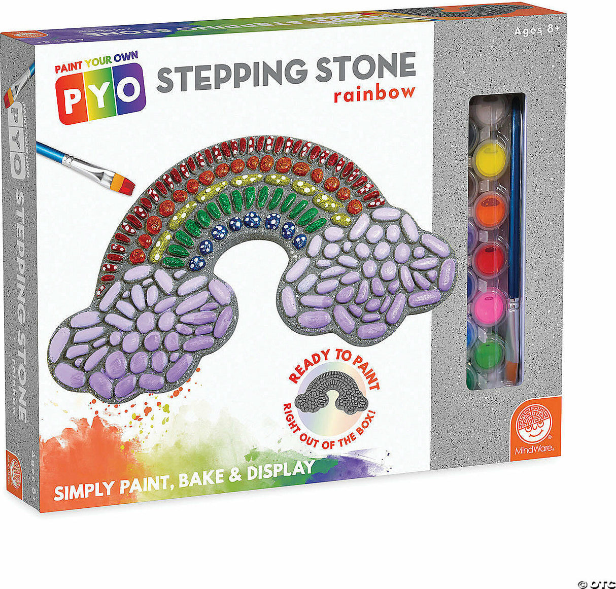 Paint Your Own Stepping Stone: Rainbow