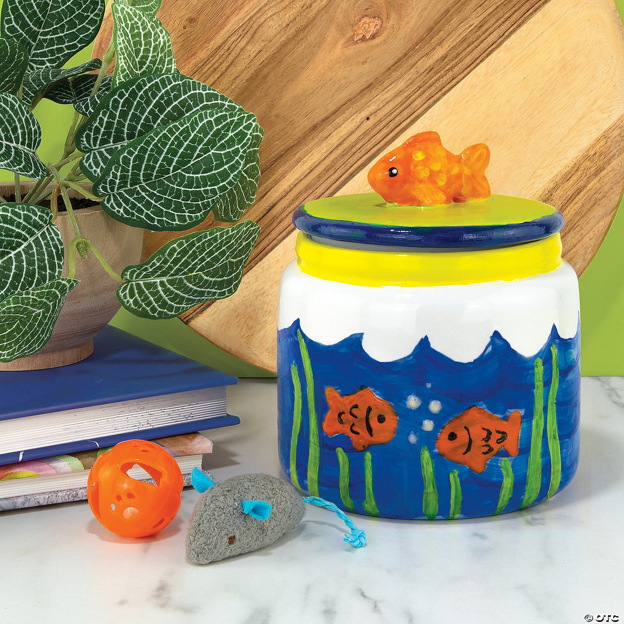 Paint Your Own Porcelain: Cat Treat Jar