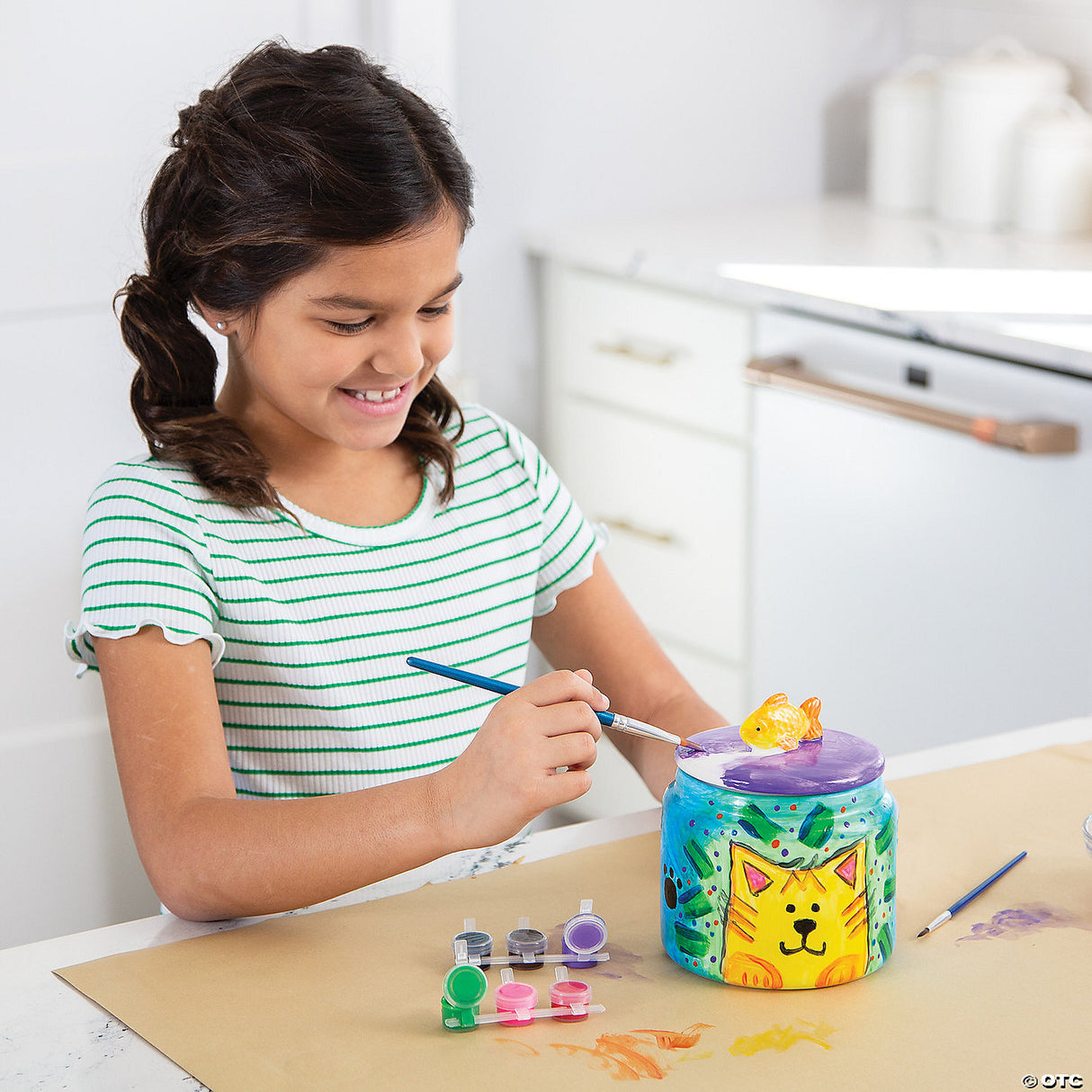 Paint Your Own Porcelain: Cat Treat Jar