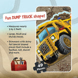 Shiny Dump Truck Floor Puzzle