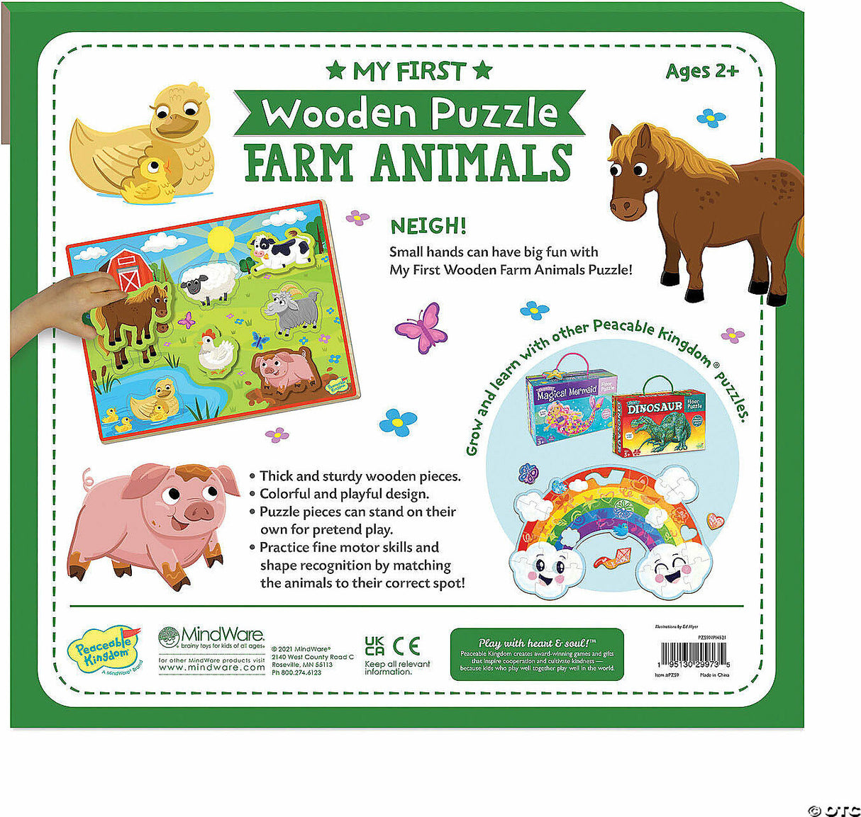 My First Wooden Puzzle: Farm Animals