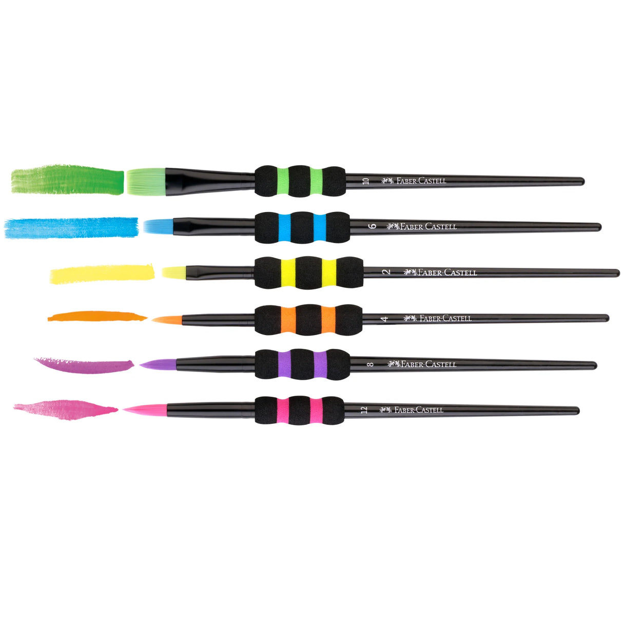 Soft Grip Brushes 6 Ct