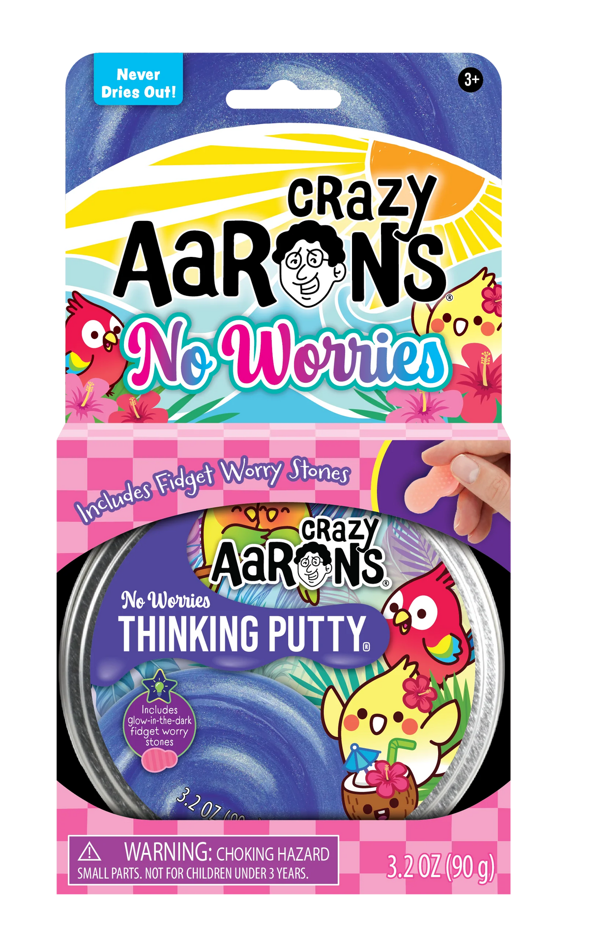 No Worries 4 Inch Tin Thinking Putty