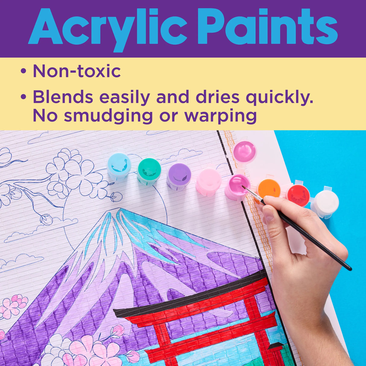 Mt Fuji Paper Scroll Coloring