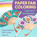 Koi Fish Paper Fan Coloring