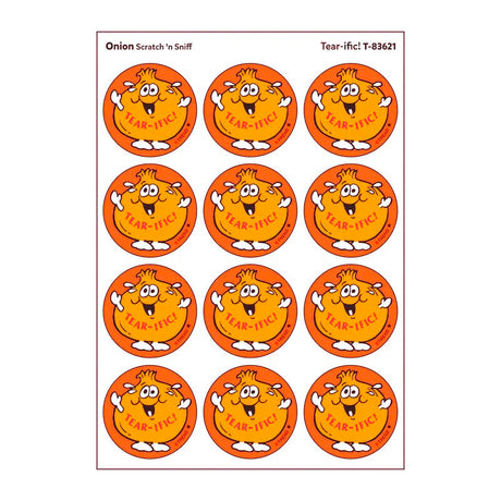 Scratch 'n Sniff Tear Ific Onion Stickers