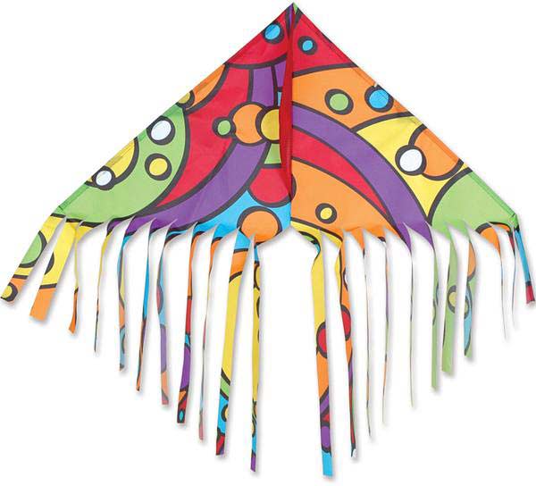 Fringe Delta Kite - Rainbow Orbit