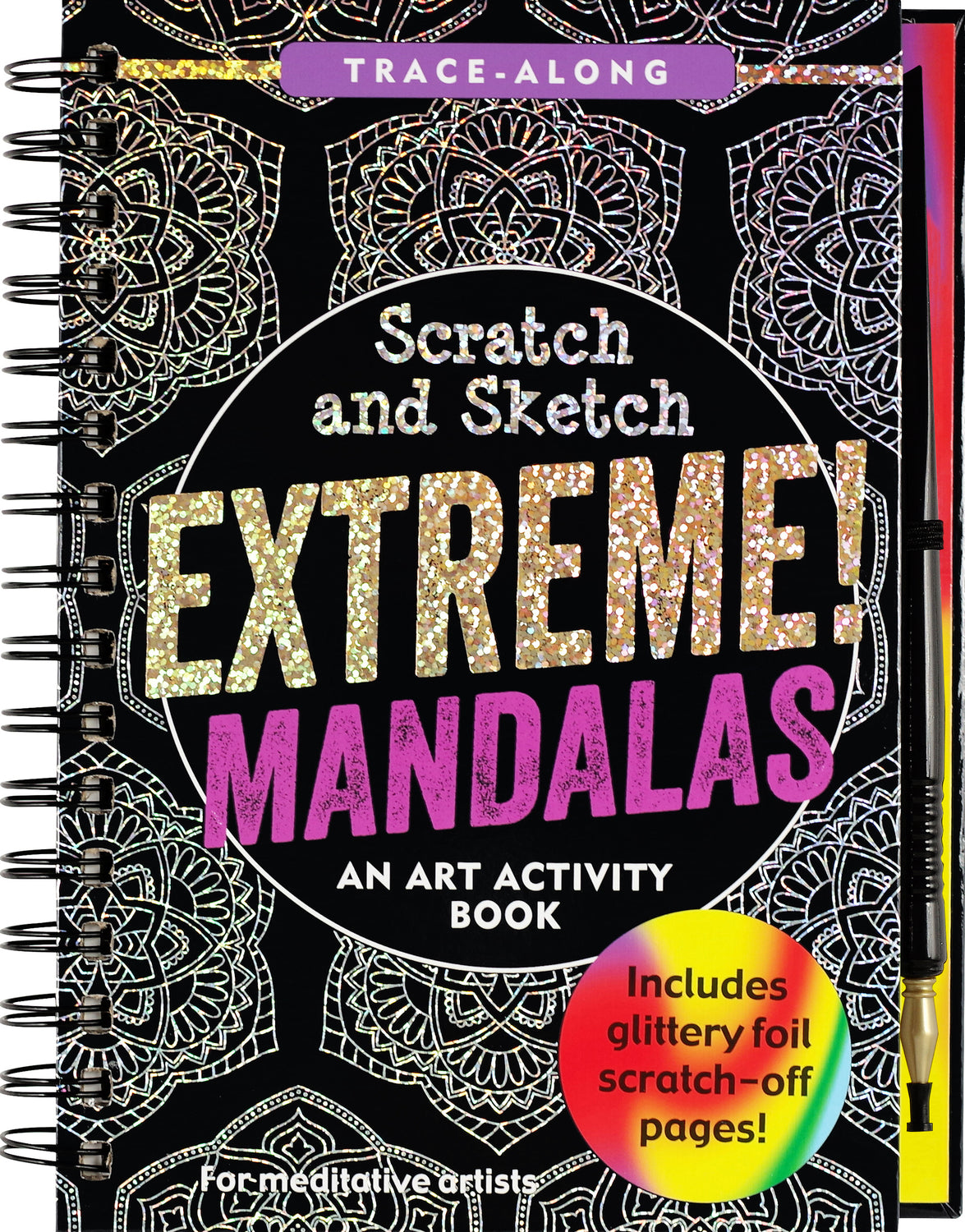 Scratch & Sketch Extreme Mandalas (Trace Along)