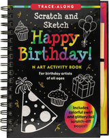 Scratch & Sketch Happy Birthday (Trace-Along): An Art Activity Book