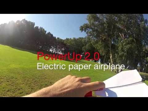 Red Powerup 2.0 Electric Paper Plane Kit