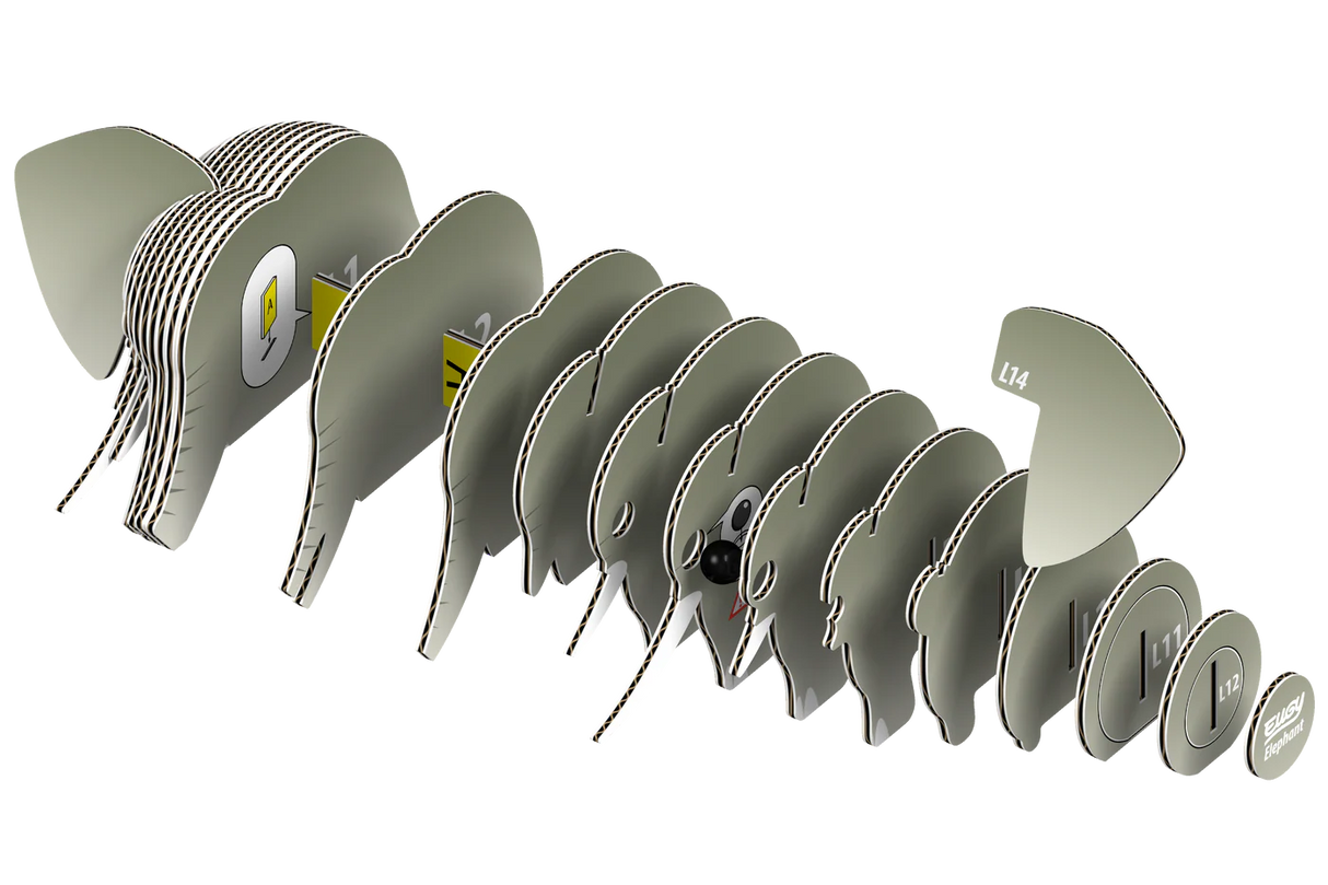 Eugy Elephant 3D Puzzle