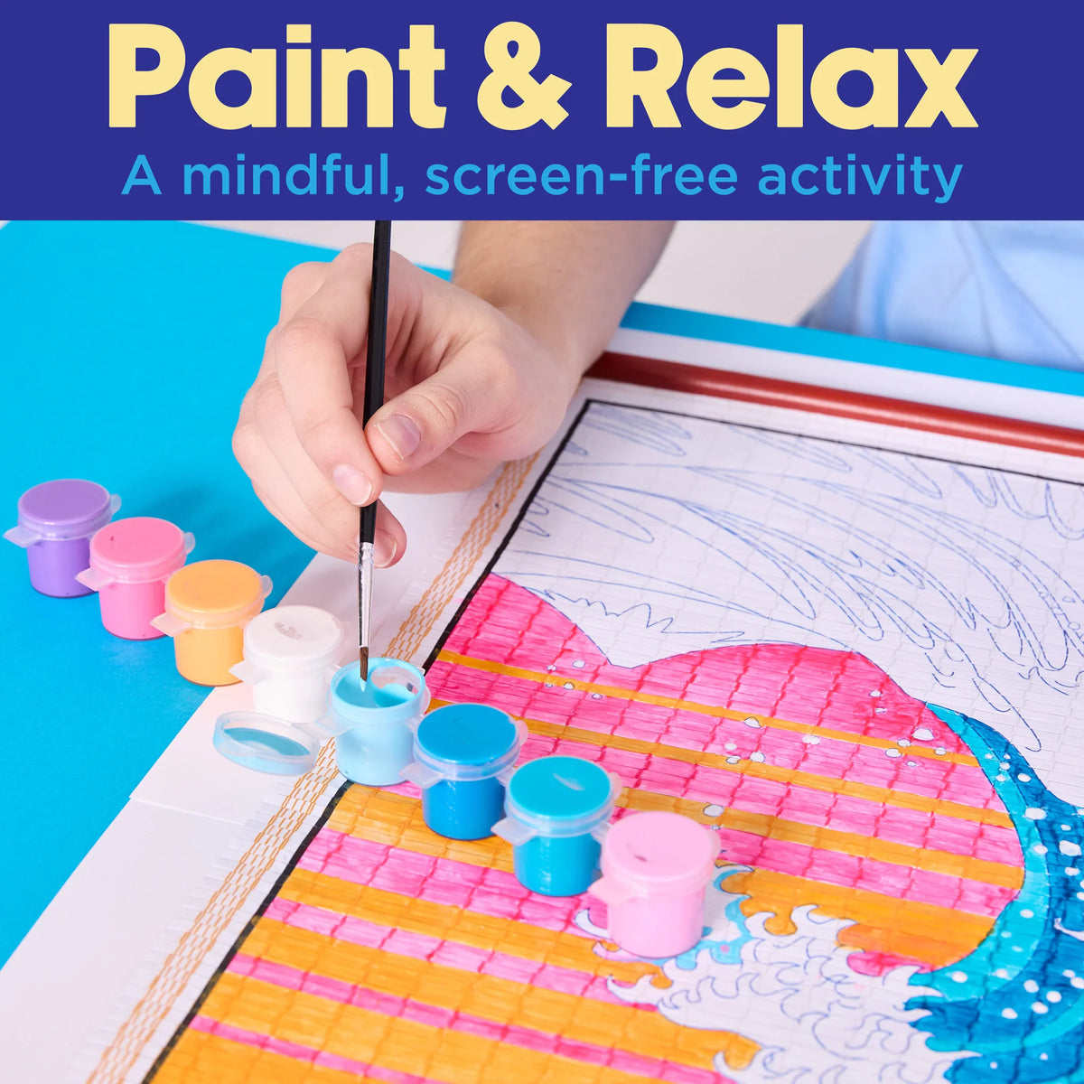 The Great Wave Paper Scroll Coloring