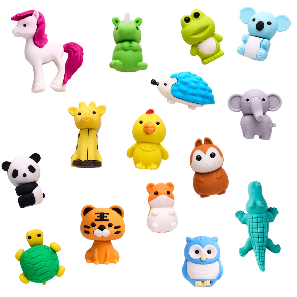Animals Desk Pets Eraser Set