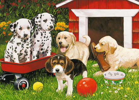 60 pc Puppy Party Puzzle