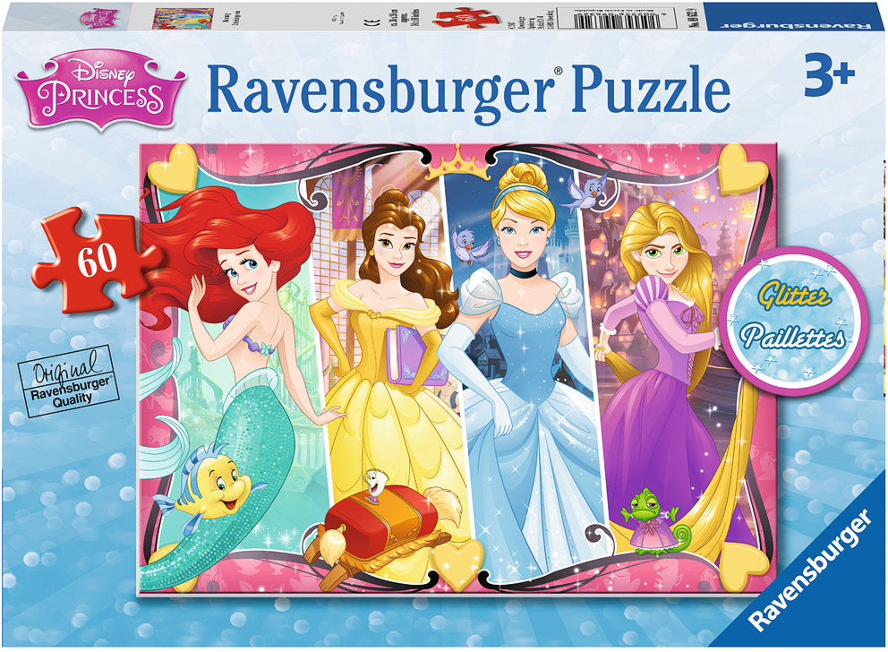 60 pc Heartsong Disney Princess Glitter Puzzle – Fun Stuff Toys