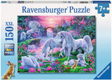 150 pc Unicorns in the Sunset Glow puzzle