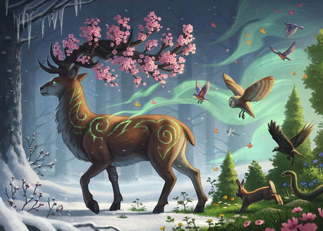 Deer of Spring (1000 Piece Puzzle)