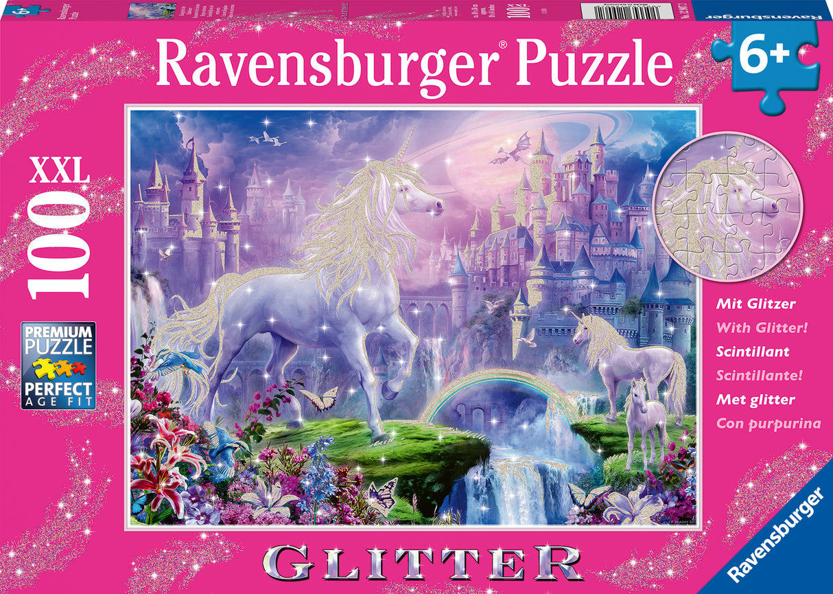 Unicorn Kingdom (100 pc Glitter Puzzle)