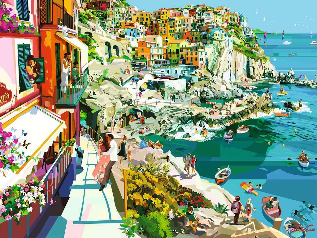 Romance in Cinque Terre (1500 pc Puzzle)