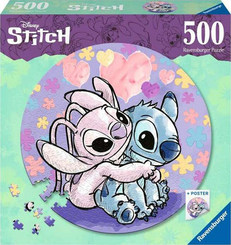 Stitch (500 Piece Round Puzzle)