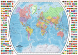 Political World Map  (1000 pc Puzzle)