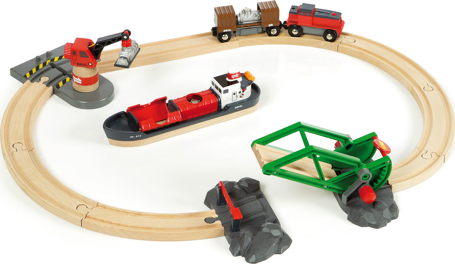 BRIO 木製レールセット Cargo Harbour Set BRIO Cargo Harbor Set – Fun Stuff Toys