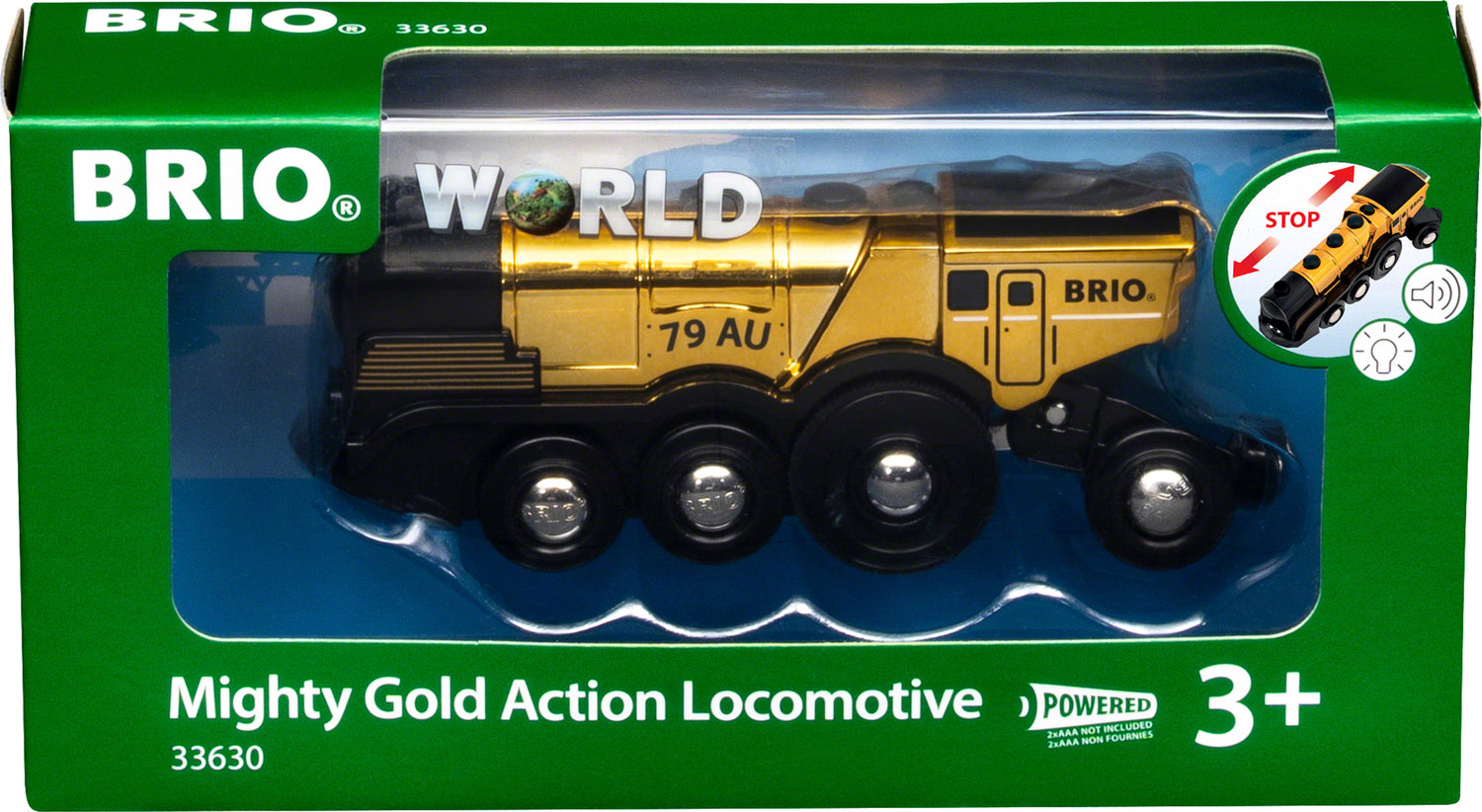 BRIO Mighty Golden Action Locomotive – Fun Stuff Toys