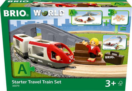 BRIO World – 36079 Starter Travel Train Set