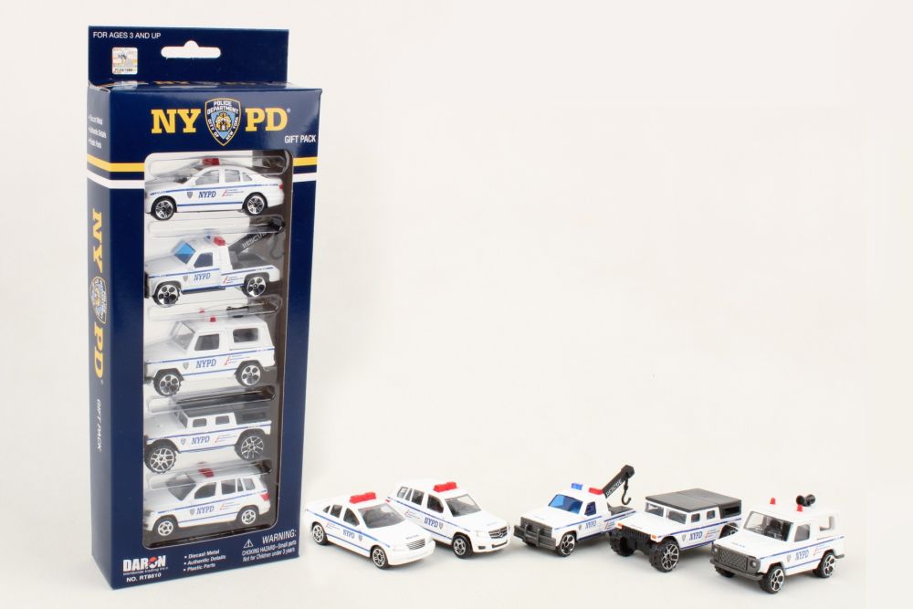 NYPD 5 Piece Vehicle Gift Set