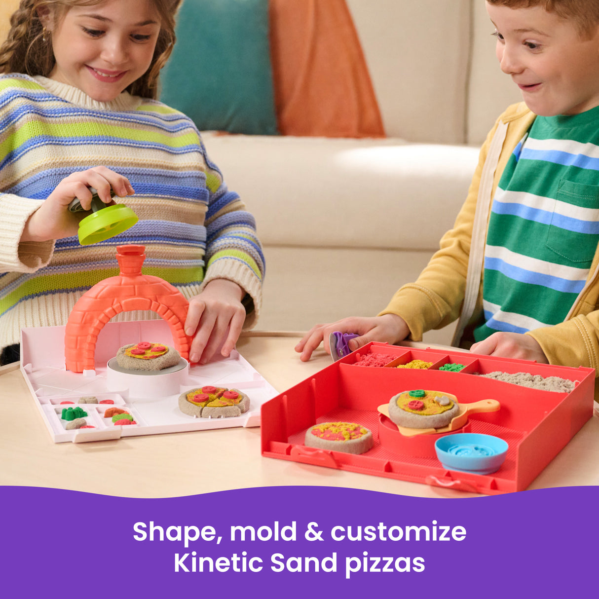 Kinetic Sand Squish Pizza