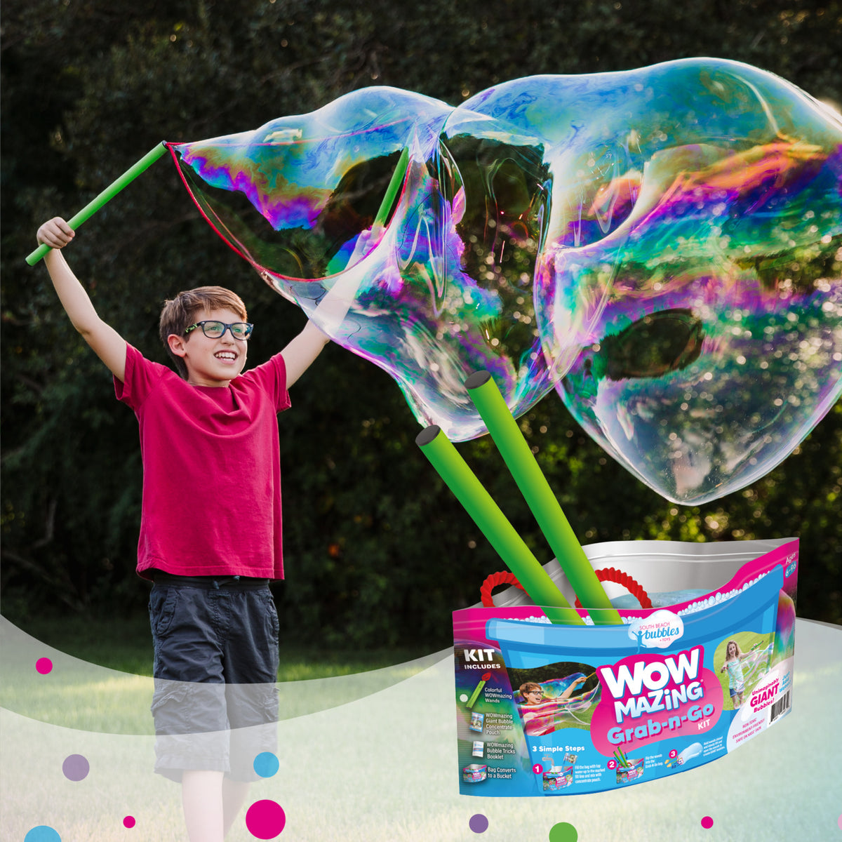 WOWMAZING GRAB N GO BUBBLE KIT – Fun Stuff Toys
